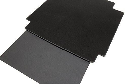 tuning-art BM3066 Kofferraummatte passend für Seat Tarraco 2018-2024 2-teilig mit Ladekantenschutz, Naht:Schwarz