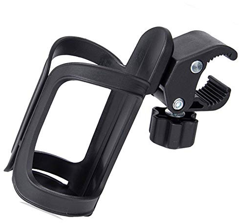 VOANZO Fahrradflaschenhalter, schwarzer Fahrrad-Becherhalter, um 360 Grad drehbar, für Fahrradflaschen, Wasserflaschenkäfig, geeignet für Fahrräder, Mountainbikes, Prams und Räder