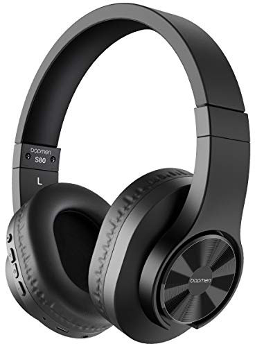 Bopmen S80 Casque Bluetooth sans fil et filaire - avec basses profondes, écouteurs confortables, microphone intégré Pour téléphone, iPad, PC, ordinateur portable