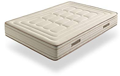 ECCOX - Taschenfederkernmatratze Hybrid Bambus Night - Höhe 30 cm - Taschenfederkern und viskoelastisch, viskoelastische Polsterung - mittlere bis hohe Härte (135 x 180 cm)