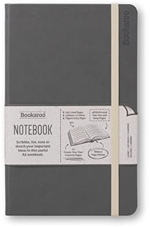IF Bookaroo anteckningsbok A5 dagbok – kol