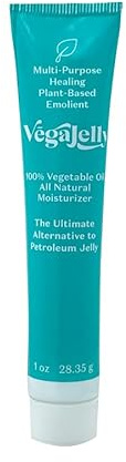 VegaJelly - 1 Ounce Tube | 100% All Natural Moisturizer | The Ultimate Alternative to Petroleum Jelly