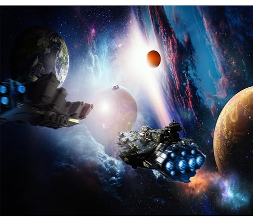murando - Fototapete Vlies Galaxy, 350x256 cm, Schlafzimmer, Wohnzimmer | Full HD Druck, 3D-Effekt, lichtbeständige Farben, ideal fürs Wohn- oder Schlafzimmer, schnelle Montage, lichtbeständig, edel