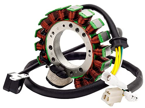 Road Passion Motorrad Lichtmaschine Magneto Stator Spule 3HN-85510-10-00 4GB-85510-00-00 Magneto Generator für Yamaha YFM350X YFM350 WARRIOR 350 1996-2001 YFM350U Big Bear 350 2WD 1996-1999