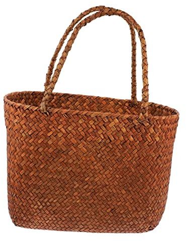 Alipis Panier à Pique- Tressé Avec Poignées Panier De Rangement Pour Fruits Et Légumes Capacité Accessoire Pour Sorties Plein Air Et Activités Familiales