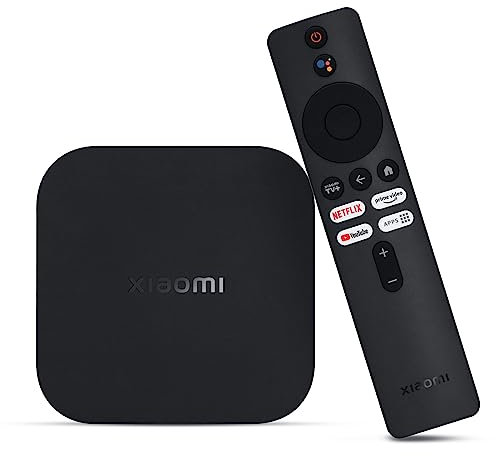 Mi TV Box S (2nd Gen), 4K Ultra HD Streaming Media Player, 2GB RAM 8GB ROM Smart TV Box ROM con telecomando IR, Dolby Vision, HDR10+,DTS-HD,Proiezione wireless