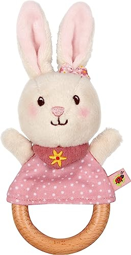 Die Spiegelburg - Greifling Häschen, rosa - BabyGlück, 18586