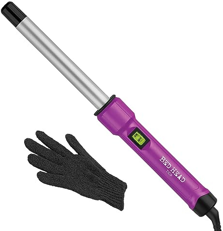 Bed Head Curlipops .75” Tourmaline Ceramic Styling Iron | Clamp-Free Curling Wand | for Natural-Looking Curls & Short Hair (3/4 Inch)