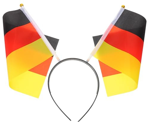 HANABASS Stirnband für Europapokal-Fans Deutschlandsfahne Deutschland-Fanartikel Deutsche Fußball Fanartikel Stirnbänder für Fußballsport-Kopfbedeckung Zubehör für Fußballpartys Haarschmuck