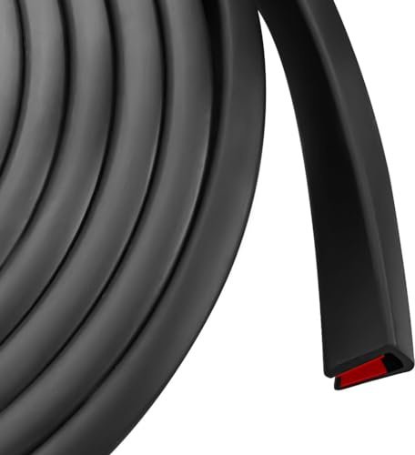 Borde de goma, borde autoadhesivo de canal en U, borde en forma de U para madera contrachapada, gafas, espejo, vidrio flexible, piezas de borde afilado, apto para 6 mm, longitud 6 m