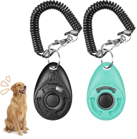 SUJIBHI Clicker für Hunde, Katzen, Vögel, Pferde und andere Haustiere, 2 Stück