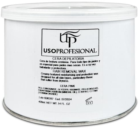 Cera Depilatoria en Bote Miel 400 gramos | Bote de Cera para Depilación, Hidrata y Protege la Piel