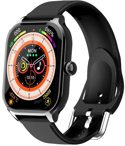 Aysoi Smart Watch for Men Women with Bluetooth Calling, Fitness Tracker, Heart Rate and Sleep Monitor, Magnetic Charging, Extra Long Battery Life, Large HD Screen, Multi-Language Support