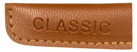 Die Stofftante Kordelenden Kordelstopper Kunstleder | Ende für Kordeln | Classic | 2er Sets (braun, groß)