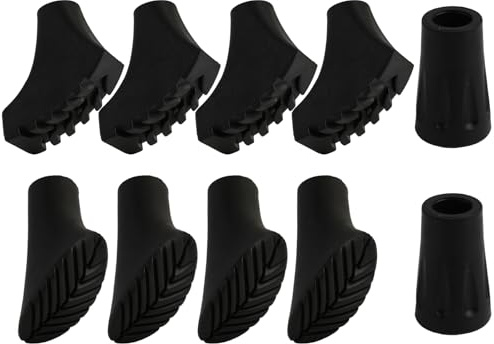 10 Stück Nordic Walking Pads für Wanderstöcke, Gummipuffer für Asphalt, Walking Stöcke Gummipuffer, Gehstock Gummipuffer, Gummipuffer für Wanderstöcke, Zubehör für Trekking & Outdoor-Aktivitäten
