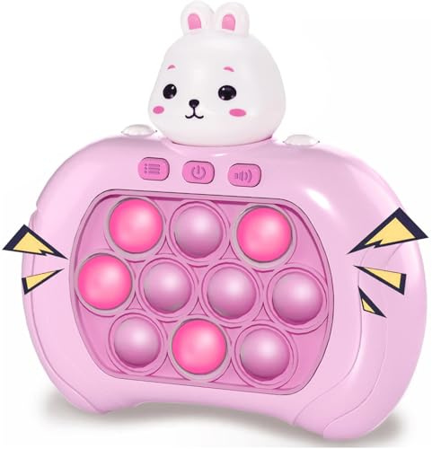 YsyYey Quick Push Pop Game Fidget Toys Pro för barn och vuxna, handhållet spel, snabb pusselspelmaskin, push-bubble-stressleksak, present till pojkar, flickor, tonåringar