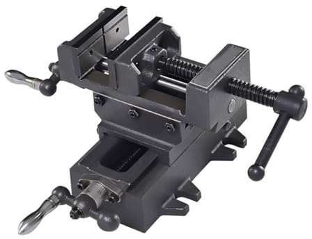 Morsa a croce resistente da 7,6 cm/10,2 cm/12,7 cm/15,2 cm/20,3 cm, morsa multifunzione a doppio scorrimento di precisione per fresatrici e trapani a colonna (dimensioni: 7,6 cm)