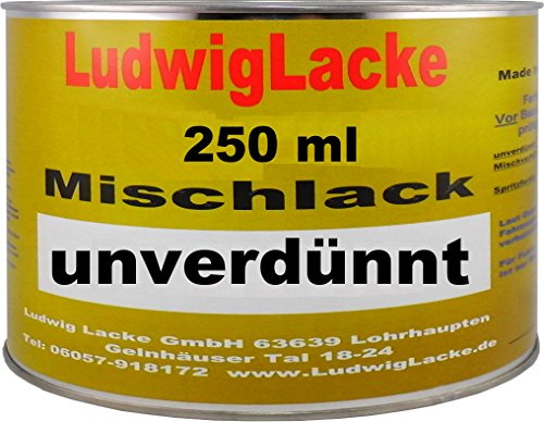 LudwigLacke 250ml unverdünnter Autolack Basislack Wunschfarbton
