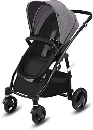 CBX Leotie Pure Passeggino Combinato con Seduta Reversibile e Navicella Pieghevole per Neonati, Parapioggia Incluso, dalla Nascita Fino a 15 kg, Comfy Grey