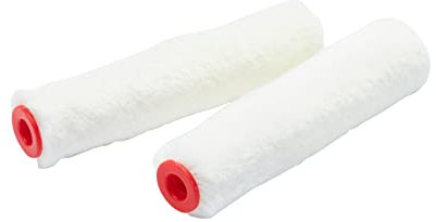 ProDec 2 Pack 4 inch Gloss Pile Mohair Mini Paint Rollers for a Smooth Finish with Gloss and Satin Paints, Varnish and Woodstains on Skirting Boards, Window Sills, Doors, Cabinets, Metal and More, 4