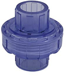 Racor union pvc 20 25 32 40 50 63mm enlace union piscina conexion conector pvc manguito tubo para filtro bomba (Diámetro Interno 40mm)