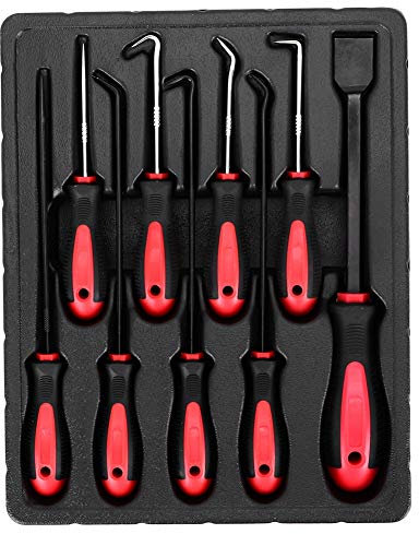 KIMISS 9 Stück/Set Präzisions-Pick-Haken-Set O-Ring Dichtung Dichtung Abzieher Entferner Werkzeug Auto Auto