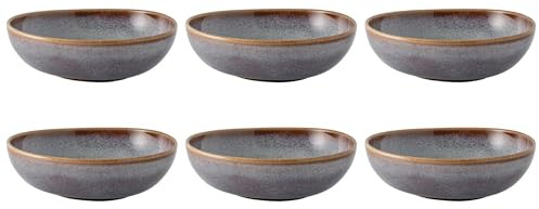 Villeroy & Boch like. by Lave Beige Bol 6er Set, 600 ml, Müslischalen mit einzigartiger Glasur, Skandinavischer Look, Steingut, Beige