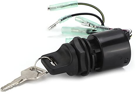 Interruttore di Accensione Fuoribordo XTevu, Interruttore di Accensione con Chiave Per Barca 35100‑ZV5‑013 Compatibile con Honda BF115 BF135 BF150 BF200 BF225, Chiave Inclusa