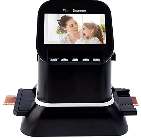 Scanner de Films et de Diapositives avec écran LCD de 4,3 Pouces, convertit 35 mm, 135, 126, 127 négatifs et Diapositives en JPEG numérique, Scanner de Film Haute résolution 120, écran LCD 1080P, co