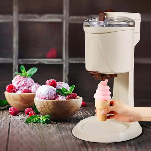 Generisch Máquina de helados Soft Serve Ice Cream Maker para el hogar Batidora portátil Yogur Sorbetes Máquina Automática Máquina de Helados Perfecta para el Hogar