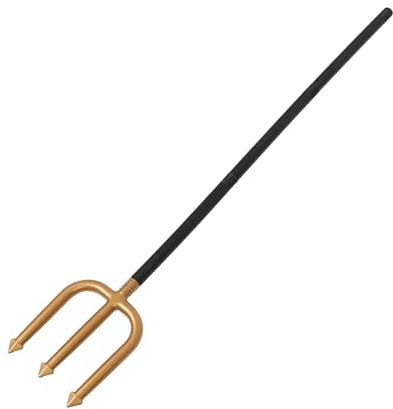 JEWEDECO Halloween Trident Prop Lightweight Demon Fork Accessory for Costume Cosplay and Stage for Parties and Festivals