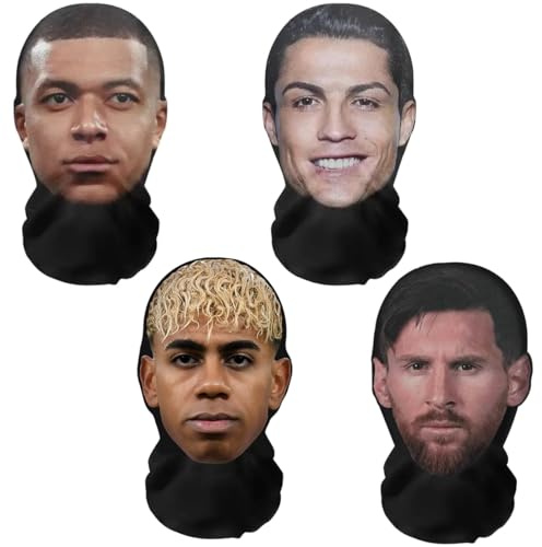 Aristo Solutions Máscaras de cara completa con impresión 3D realistas en paquetes geniales: transpirables, ligeras y cómodas, ideales para cosplay, fiestas, Halloween, karnveal y eventos o despedidas