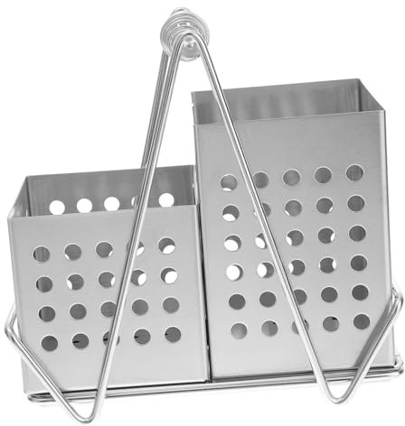 TOPPERFUN Edelstahl Besteckhalter Stabiler Gabelhalter Aus Stahl Für Geschirraufbewahrung Langlebiger Geschirrorganizer Für Küche