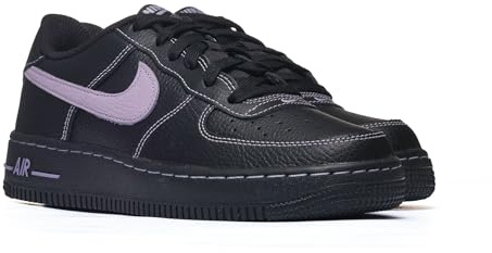 Nike Air Force 1 LV8 Grade School Scarpe da basket (nero/ortensie) (HJ4563-001, nero/viola)