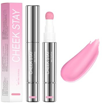 Lápiz de rubor líquido, Cheek Blush fácil de aplicar con punta de esponja para colorete líquido