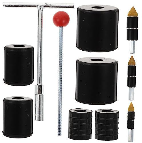 DOITOOL Universal Water Pin and Wrench Plumbing Tool Set with Hot-melt Needles Copper Head Water Stopper Pins for Leak Repair 3pcs Kit Including for Pipe Maintenance