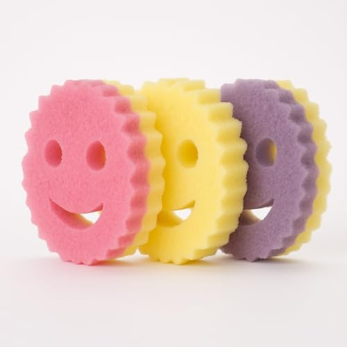 Scrub Mammy – Spugne Doppio Lato FlexTexture® Multicolore | Lato Abrasivo + Lato Morbido Assorbente | Pulizia Cucina, Piatti e Pentole | Confezione da 3 Pezzi
