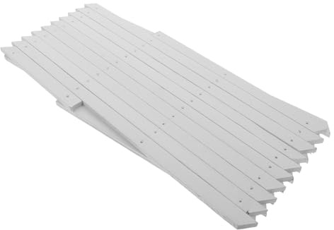 FUTUREORYY Recinzione in Legno Bianco per Giardino e Muro Steccato Estensibile per Piante Rampicanti Supporto Decorativo Resistente e Telaio per Rampicanti da Esterno e Cortile