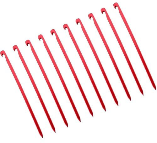 Javoryxh 10 Piezas De Estacas Aleación Aluminio para Acampar Tienda Campaña Accesorios Exteriores Adecuados Uso En Exteriores Cuadradas Tienda Campaña