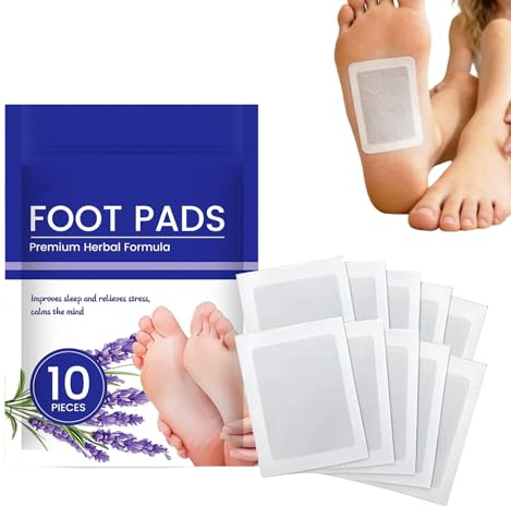Cerotti Per Piedi 10 Pezzi Fogli con Estratti Vegetali Naturali | Pratici Cerotti Detossinanti per il Corpo Benessere Relax e per Donne Uomini Anziani