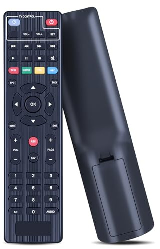 WKOLF Telecomando di ricambio adatto per Digiquest Twin Tuner Rec, per decoder digitale terrestre DVB-T2, KT1045, Full HD - Small Edition (Twin Tuner/Twin Tuner Small Edition)