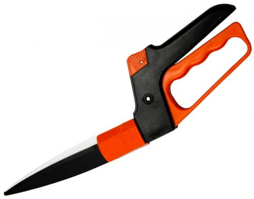 Tijera cortacésped giratoria 37cm. Ideales para cortes exactos en el césped. Manejo sencillo, tijeras para zurdos, mango ergonómico. Perfecta para dar forma al césped con precisión y de forma cómoda.