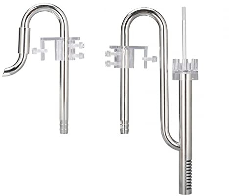 DONGKER Écumeur de Surfaces de Tuyau D'aquarium,Tuyau d'eau de Lis de Sortie D'aquarium de 12/16mm pour Le Réservoir de Poissons D'aquarium