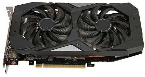 PUSOKEI Scheda Grafica GTX 1660 Ti 6G, Scheda Grafica GDDR6 a 192 Bit, Tecnologia K HDR, Scheda Grafica a Doppia Ventola da Gioco per GTX 1660Ti, Scheda Grafica per Giochi per Computer