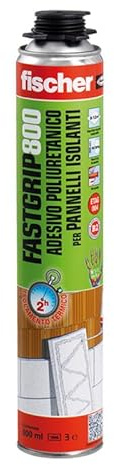 La zappa Schiuma poliuretanica adesiva per l'incollaggio di pannelli isolanti e materiali rettificati 800 ml (1)