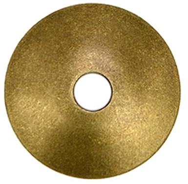 Tiazza 10Pcs Konvexe Runde Messing Rückplatte Unterlegscheiben Klassische Möbel Dekoration Dichtung Messing Hardware Zubehör (Bronze)