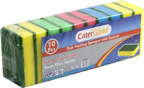 Cleaning Absorbant Foam Sponge Scourers 10PK