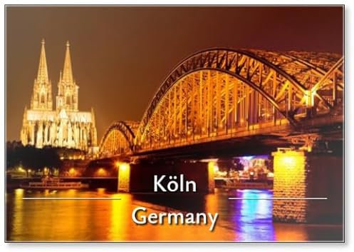 Kühlschrankmagnet Köln Bei Nacht, Design 2