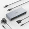 Unitek USB 3.0 HDMI KVM Switch 1 Monitor 2 Computer 4K@60Hz KVM-Schalter 4 USB-Anschlüsse für 2 Computer Teilen von Monitor Tastatur Maus Festplatten HDCP-Adaptiv 2 USB-Kabel DC5V-Adapter