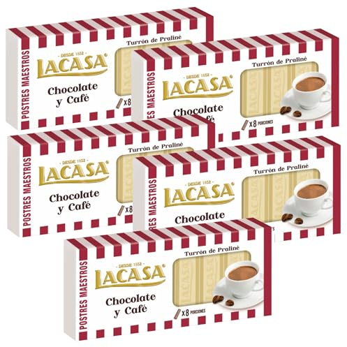 Lacasa 5x Turrón de Chocolate y Café 225 G